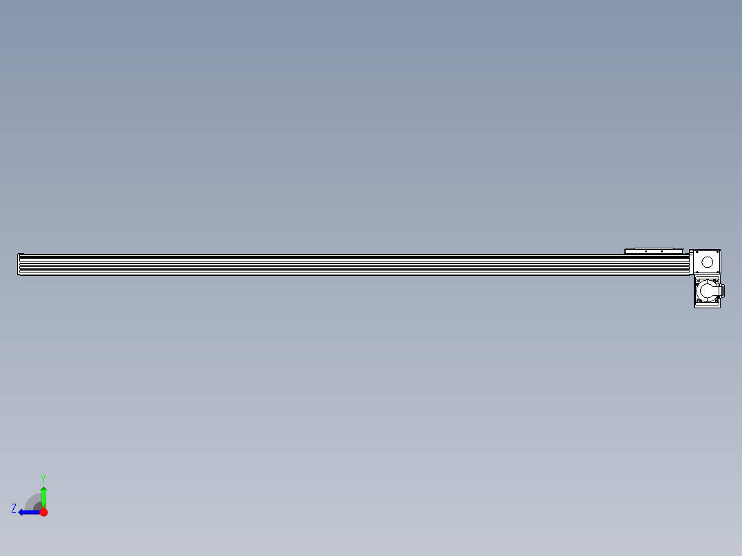 同步带全封闭直线模组TPA-HCB-110D-90-L1500-RP-Y-P40-N3右视图
