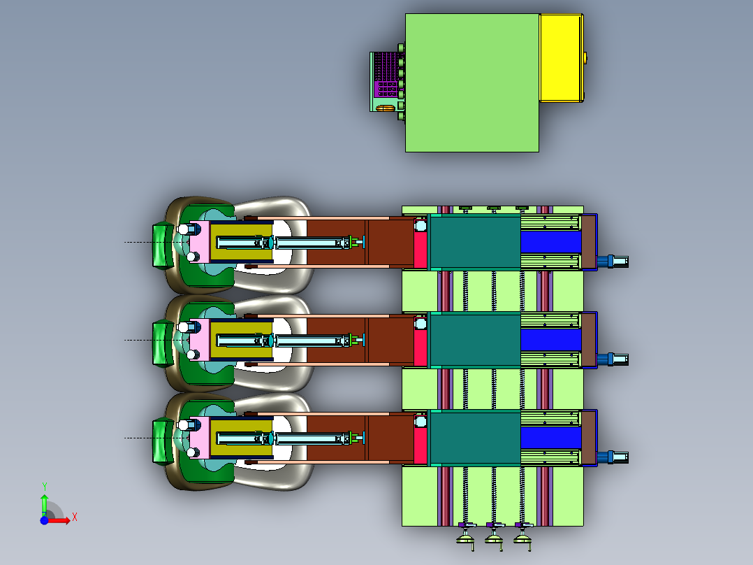汽车座椅冲摆式头枕冲击强度试验机前视图