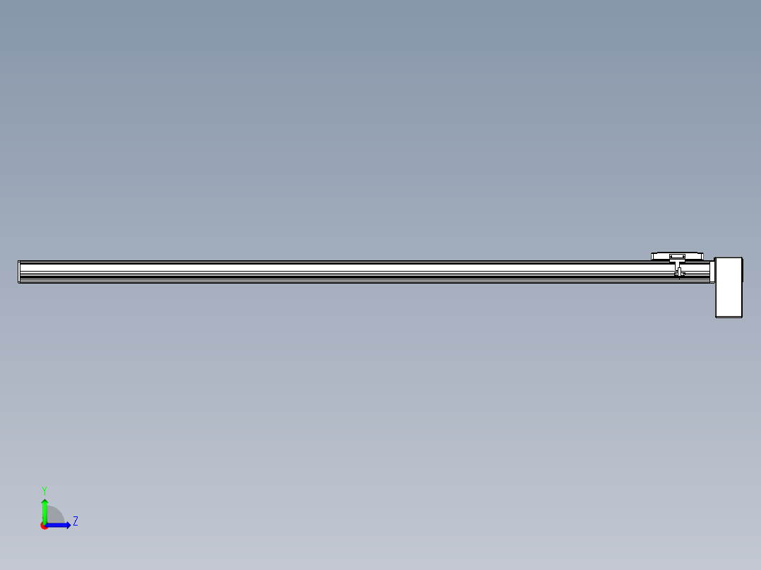 同步带全封闭直线模组TPA-HCB-105D-90-L1500-LP-Y-P20-N3左视图
