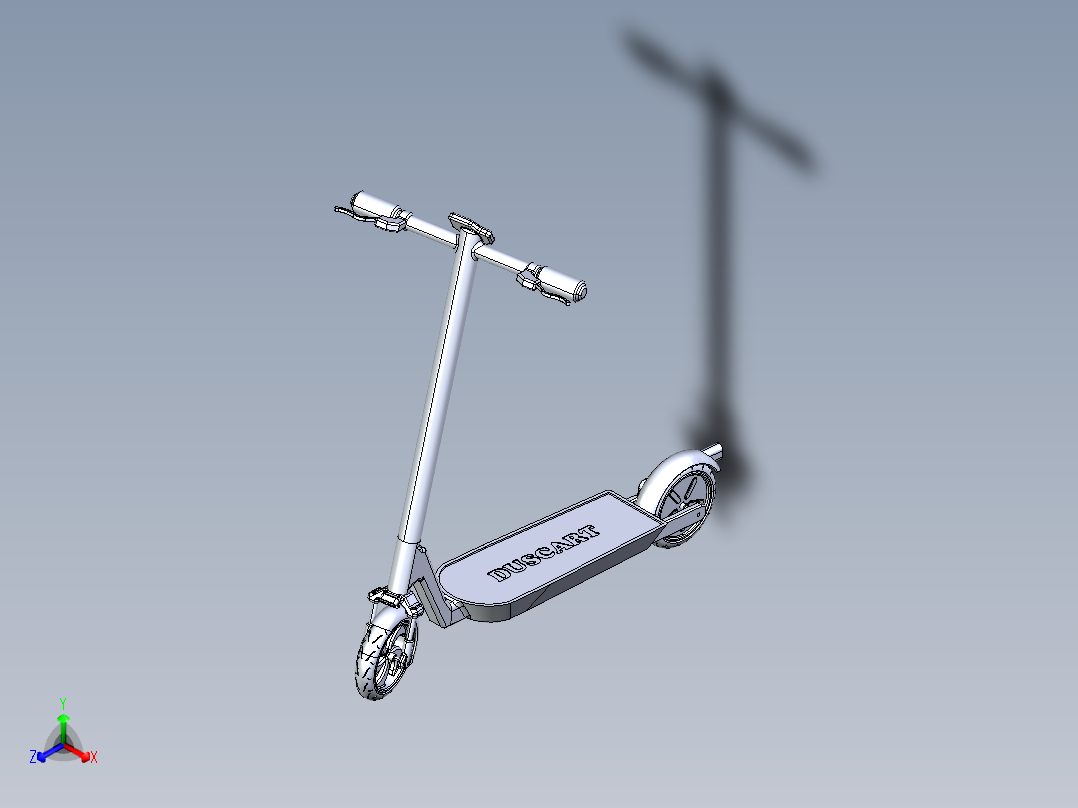 电动滑板车2主视图