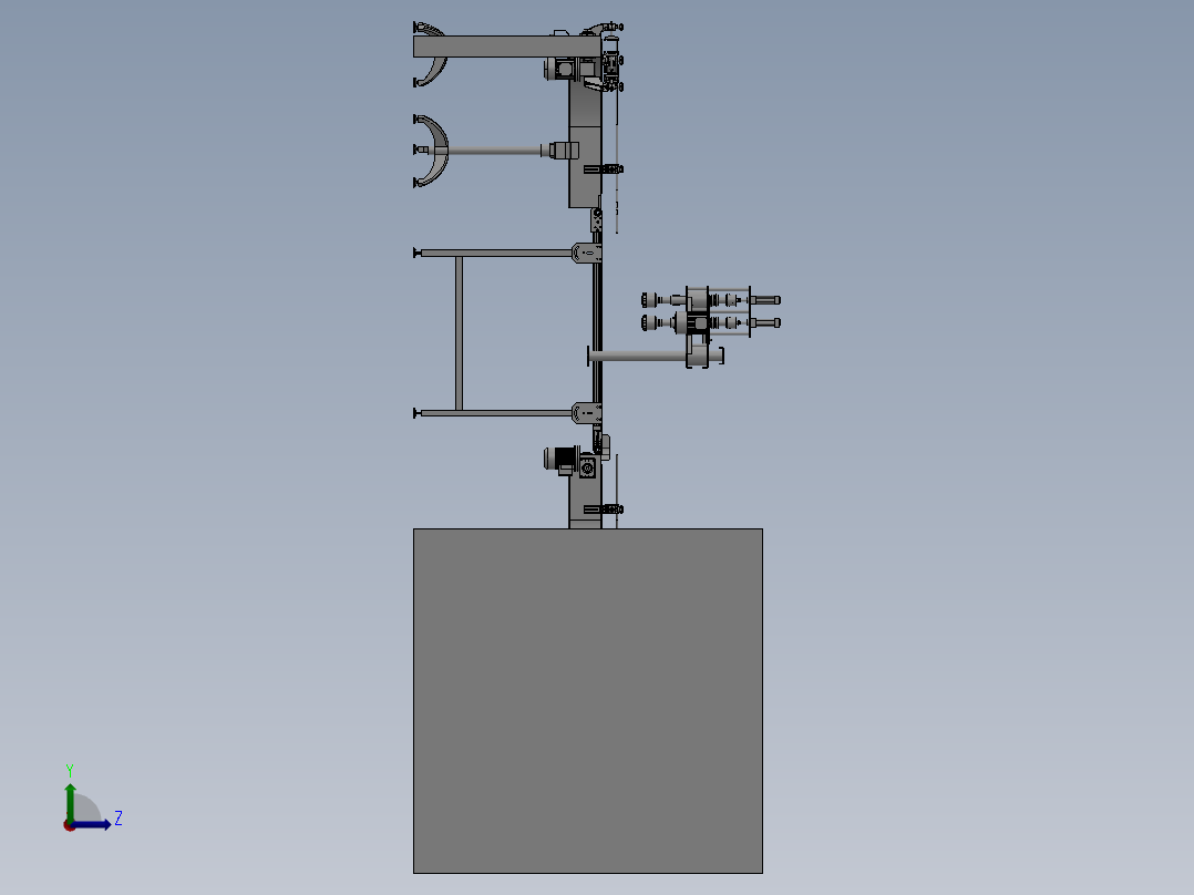 226不锈钢链板输送机系统左视图