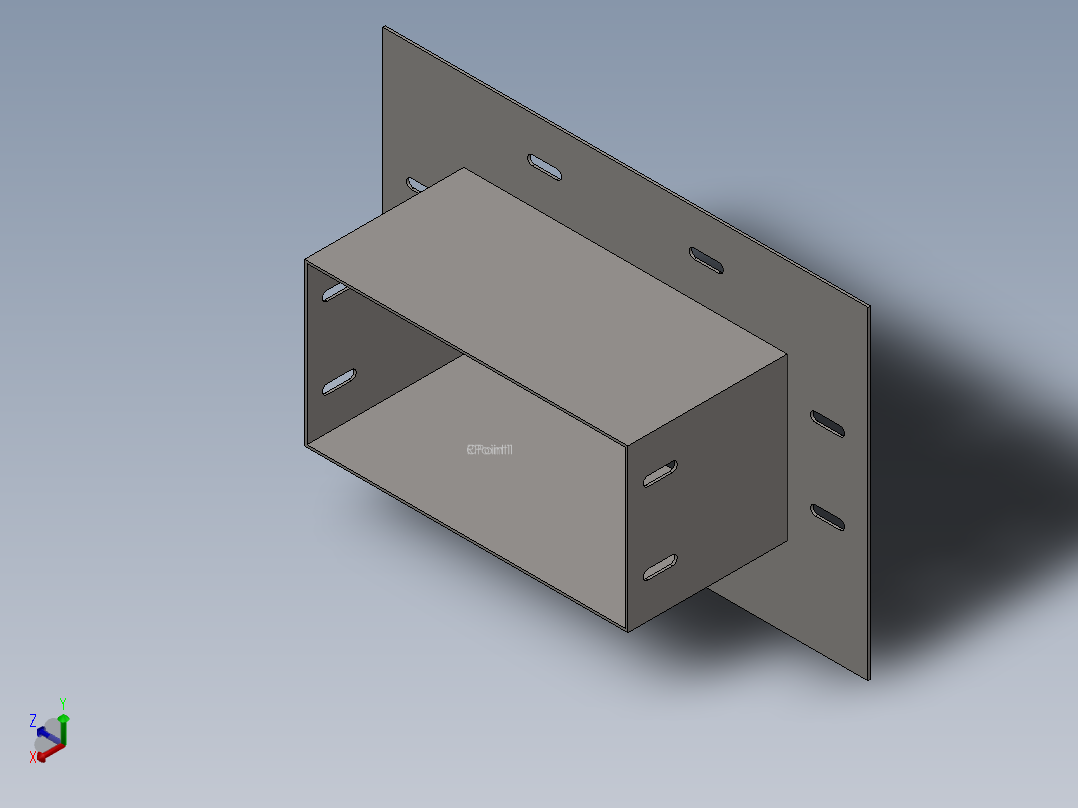 cable duct starting flange主视图