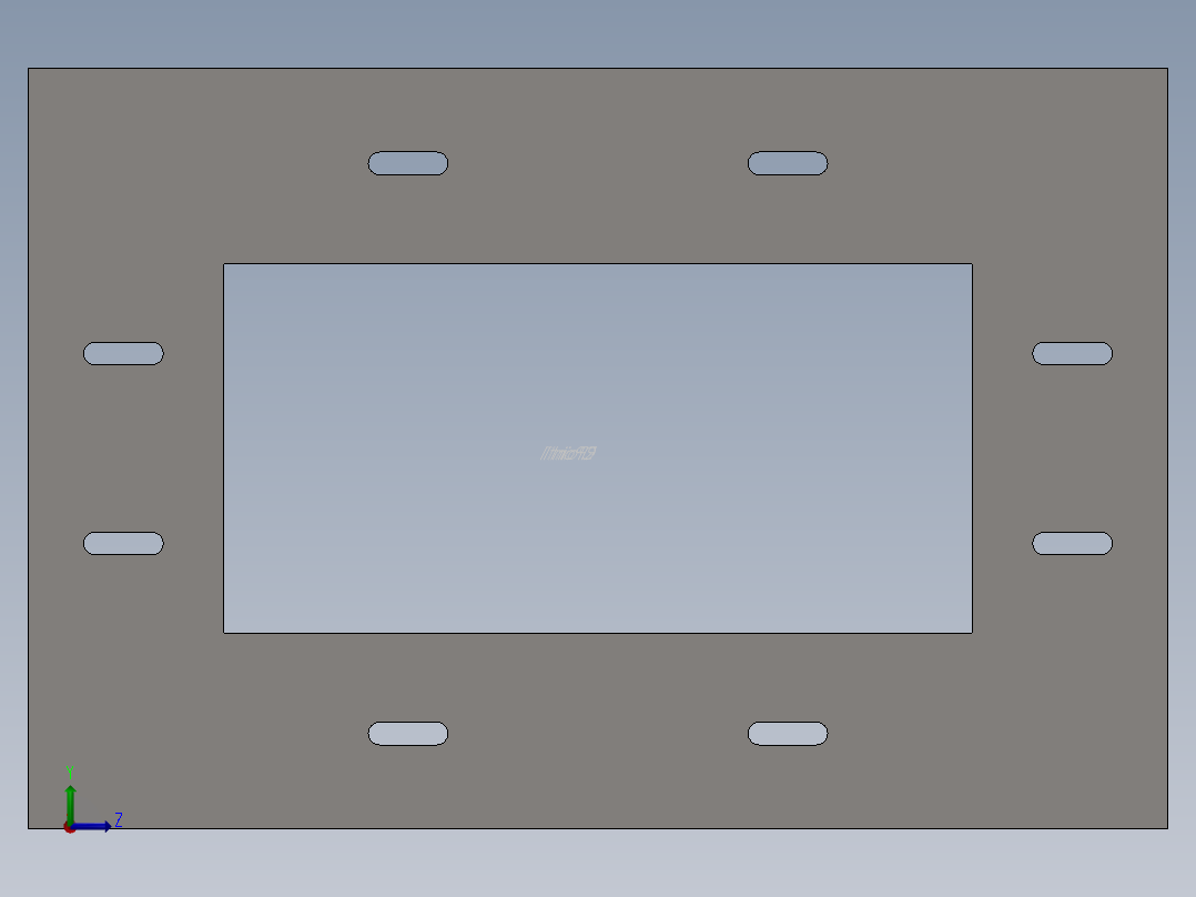 cable duct starting flange左视图