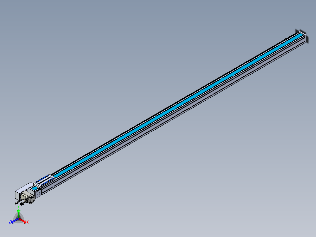威洛博LB.GB同步带传动--欧规系列LB6A-L65-S2500-BR主视图