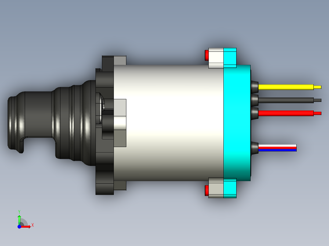 catia电机前视图