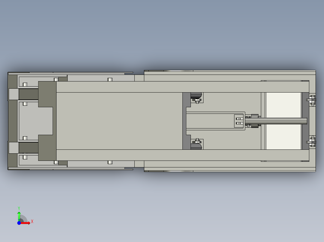 采煤液压支架前视图