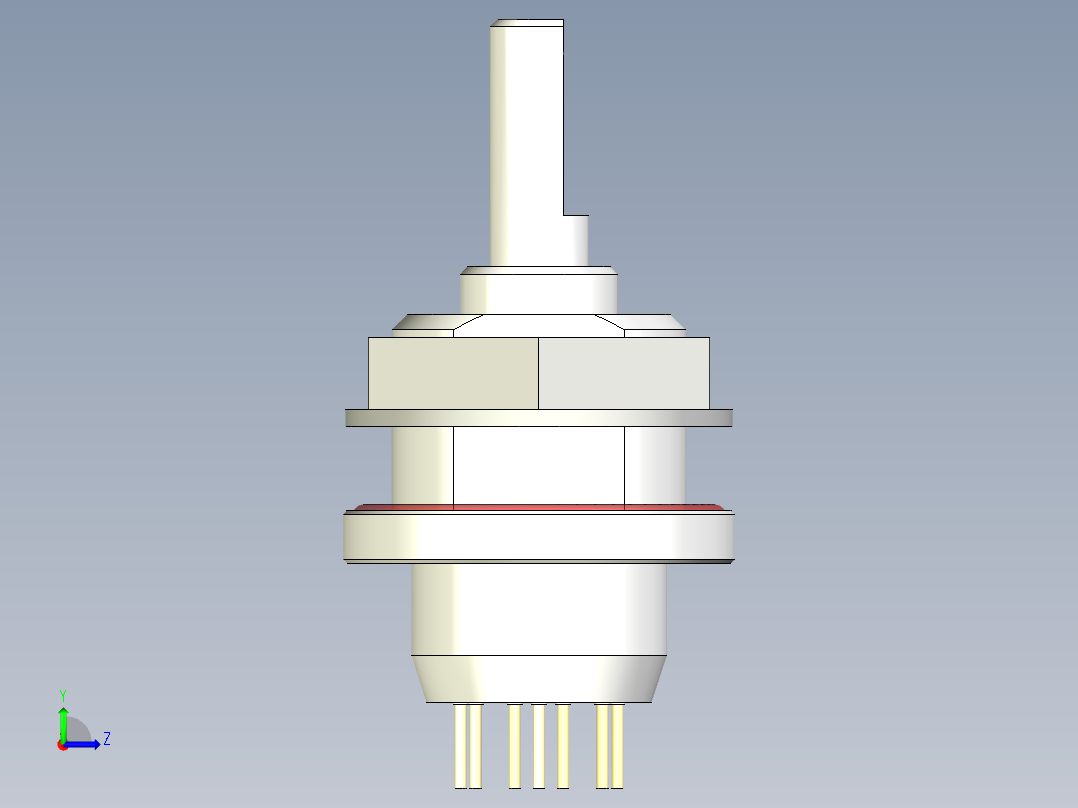 单层旋转开关77SPT36-01-1-10N-F GRAYHILL左视图