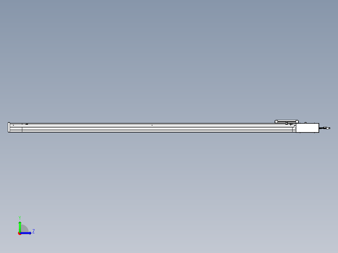 威洛博LB.GB同步带传动--欧规系列LB6A-L65-S1800-BR左视图