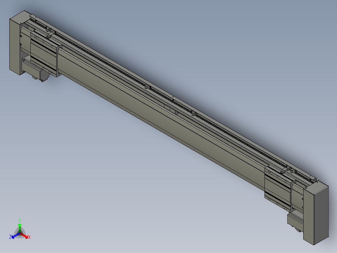 威洛博双电机滑台-VF14D2-S500-BLR-P40-C6主视图