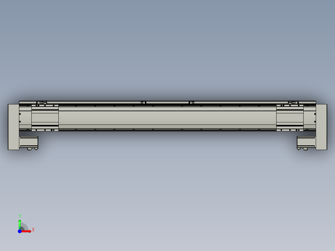 威洛博双电机滑台-VF14D2-S500-BLR-P40-C6前视图