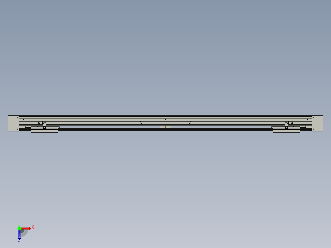 威洛博双电机滑台-VF14D2-S500-BLR-P40-C6俯视图
