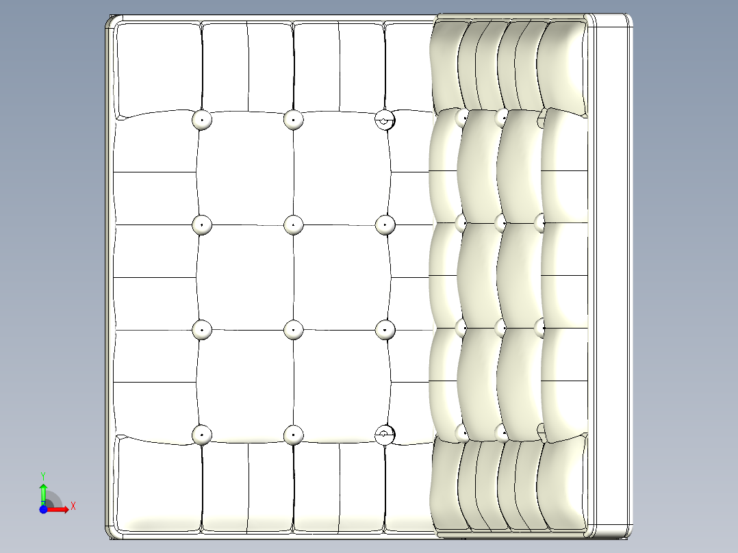 巴塞罗那椅子前视图