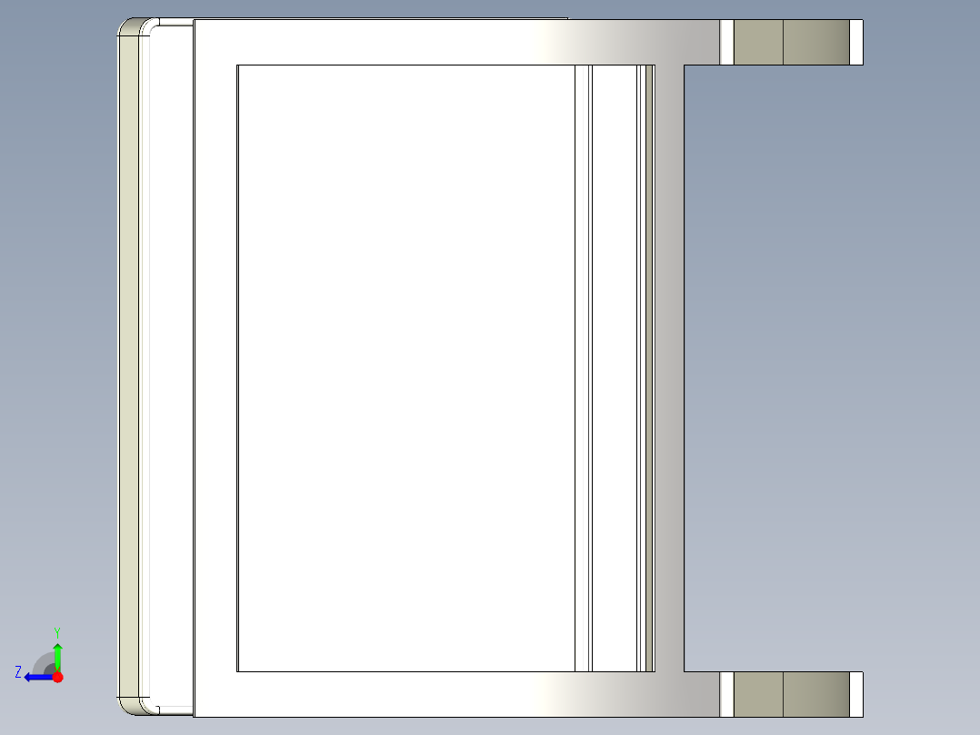巴塞罗那椅子右视图