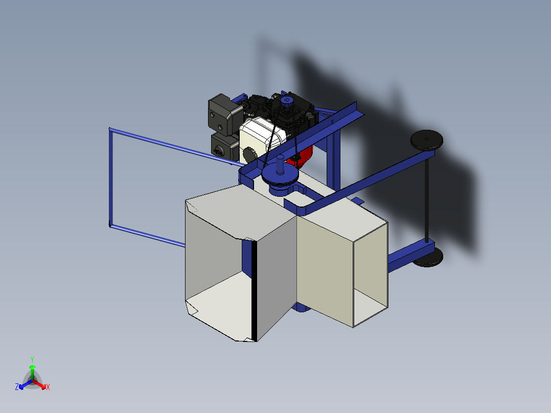 木薯马铃薯土豆粉碎机主视图