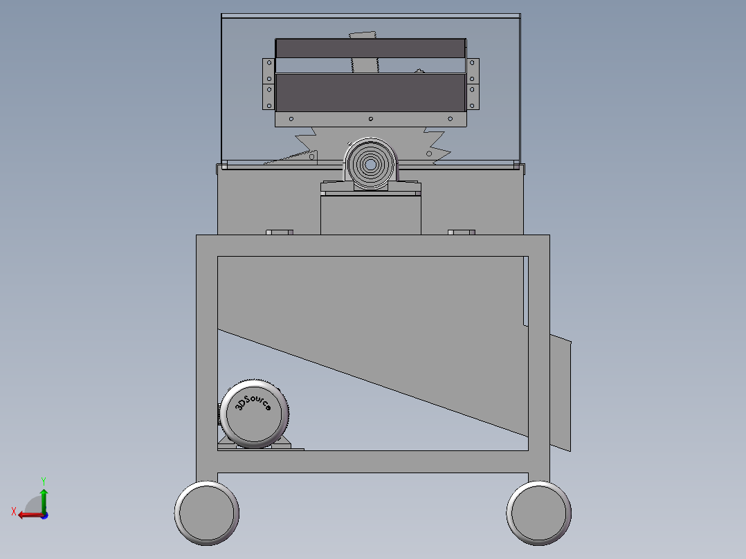 自动秸秆切碎机（CAD+SW三维+说明书）919909后视图