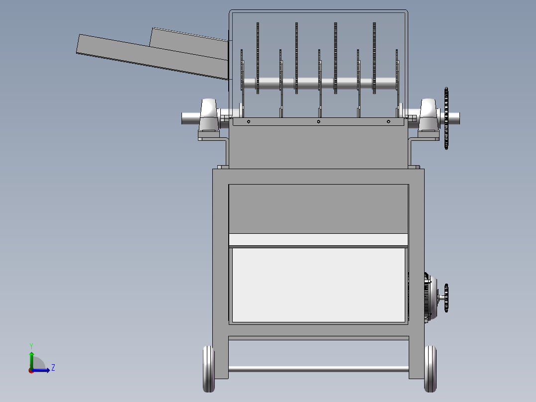 自动秸秆切碎机（CAD+SW三维+说明书）919909左视图