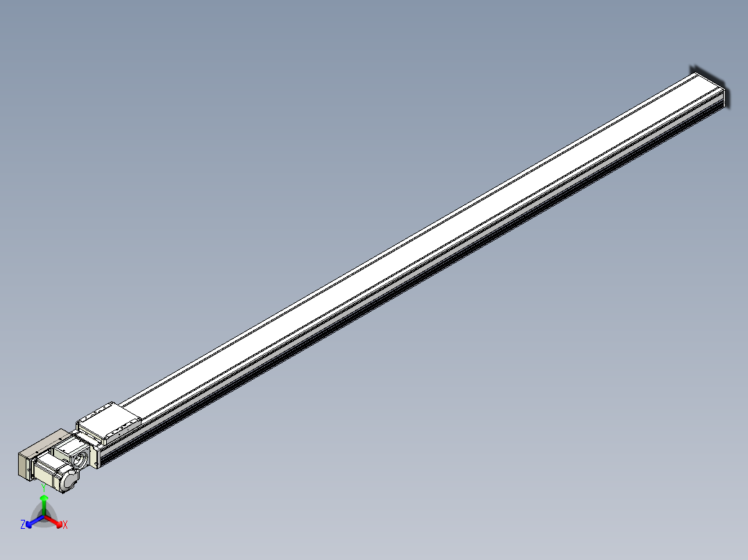 同步带全封闭直线模组TPA-HCB-105D-90-L1950-ML-C-P20-N3正等轴测图