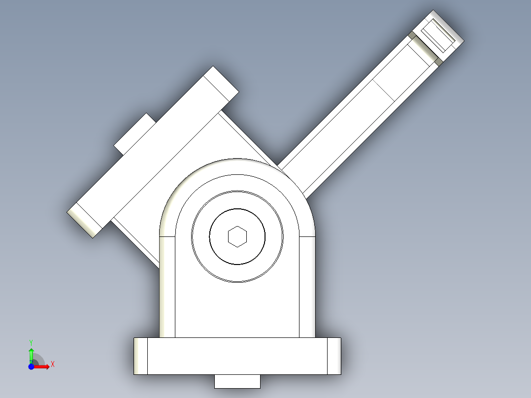 型材-BR 45X45 PIVOT JOINT WITH LEVER KJN502684L前视图