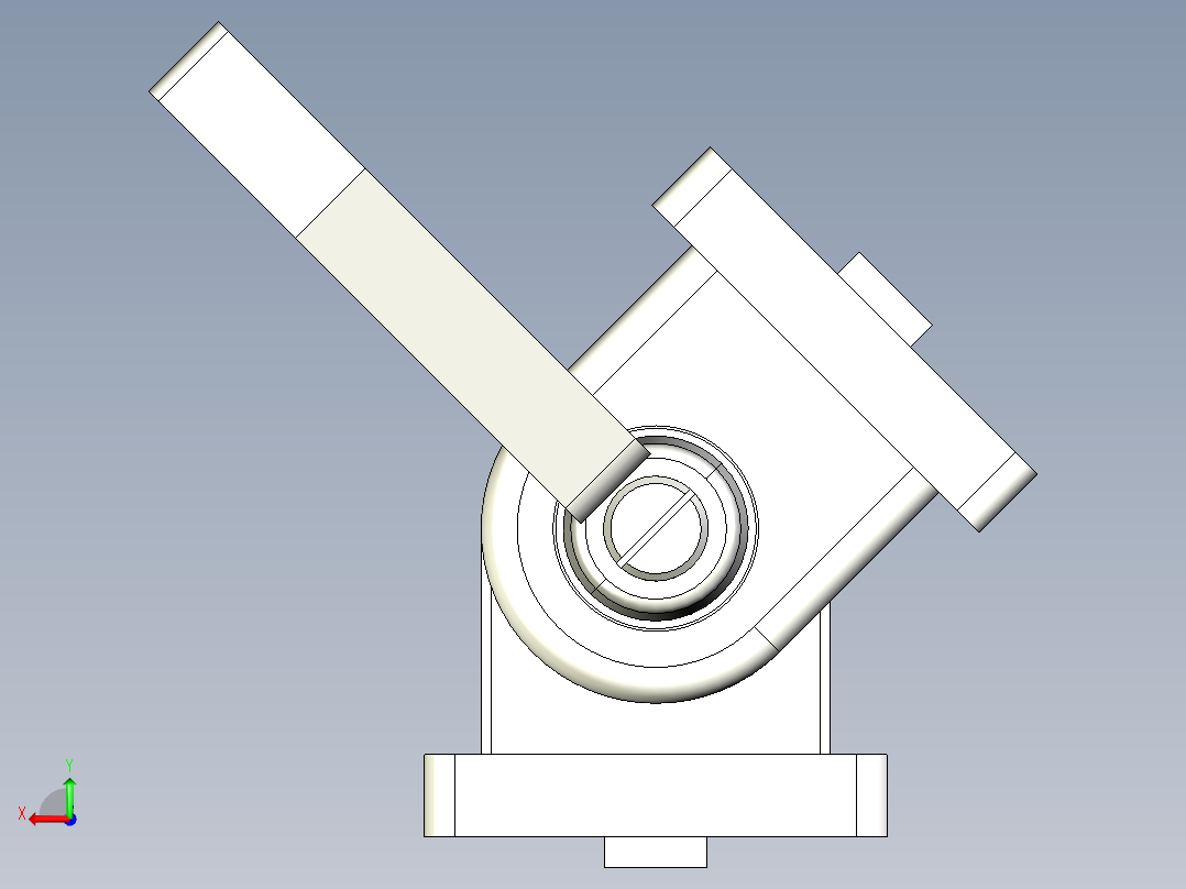 型材-BR 45X45 PIVOT JOINT WITH LEVER KJN502684L后视图