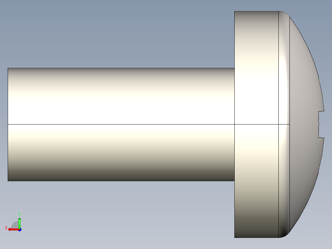螺丝 M2 x 十字盘头-M2 x 4 Screw head.STEP后视图