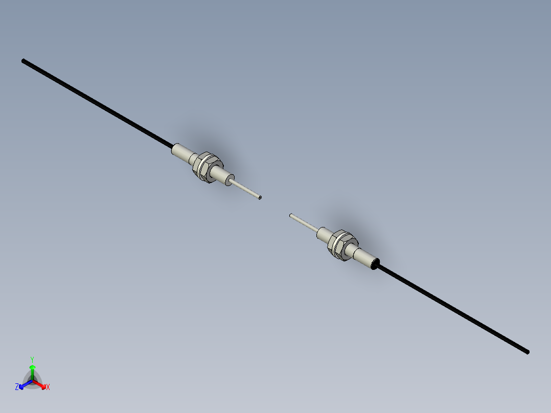 光纤元件对射型FT-D310-I主视图