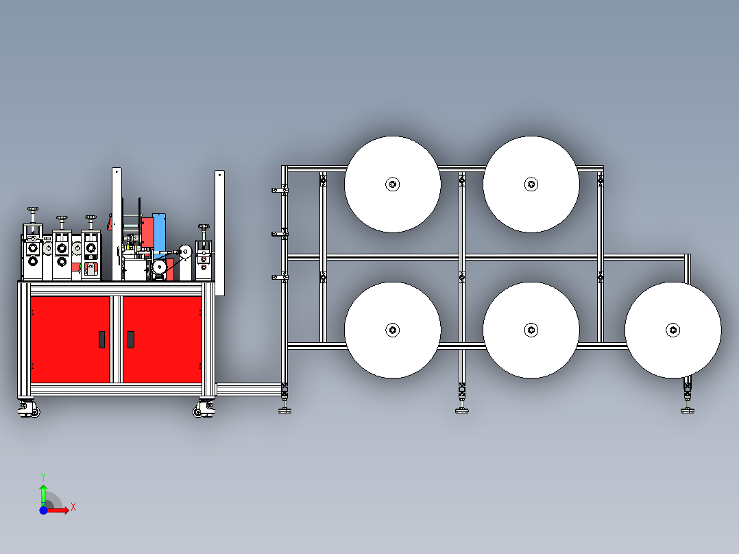 KN95内鼻梁打片机前视图