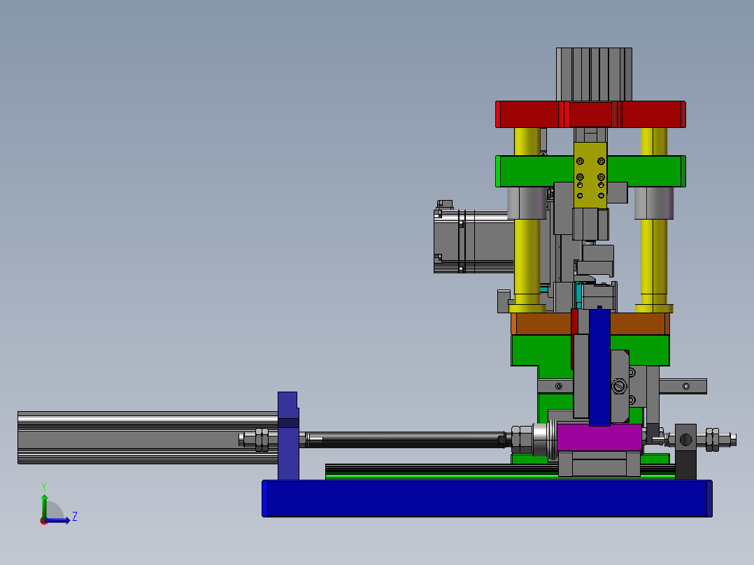 B4_凸轮裁切机构三维设计左视图