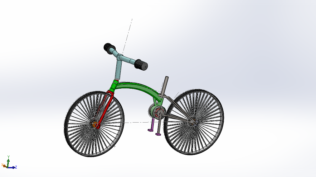 32---自行车模型sw2016三维图纸模型设计图纸