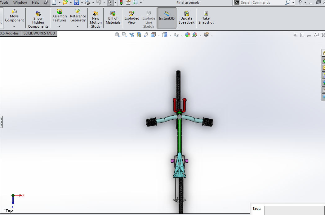 32---自行车模型sw2016三维图纸模型设计图纸
