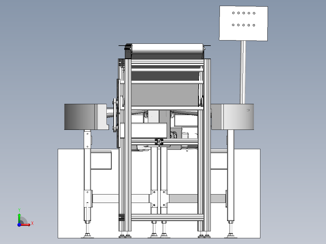 产品分流输送机前视图