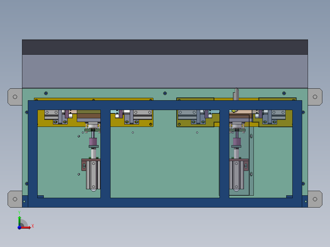 角度冲切机sw18可编辑前视图