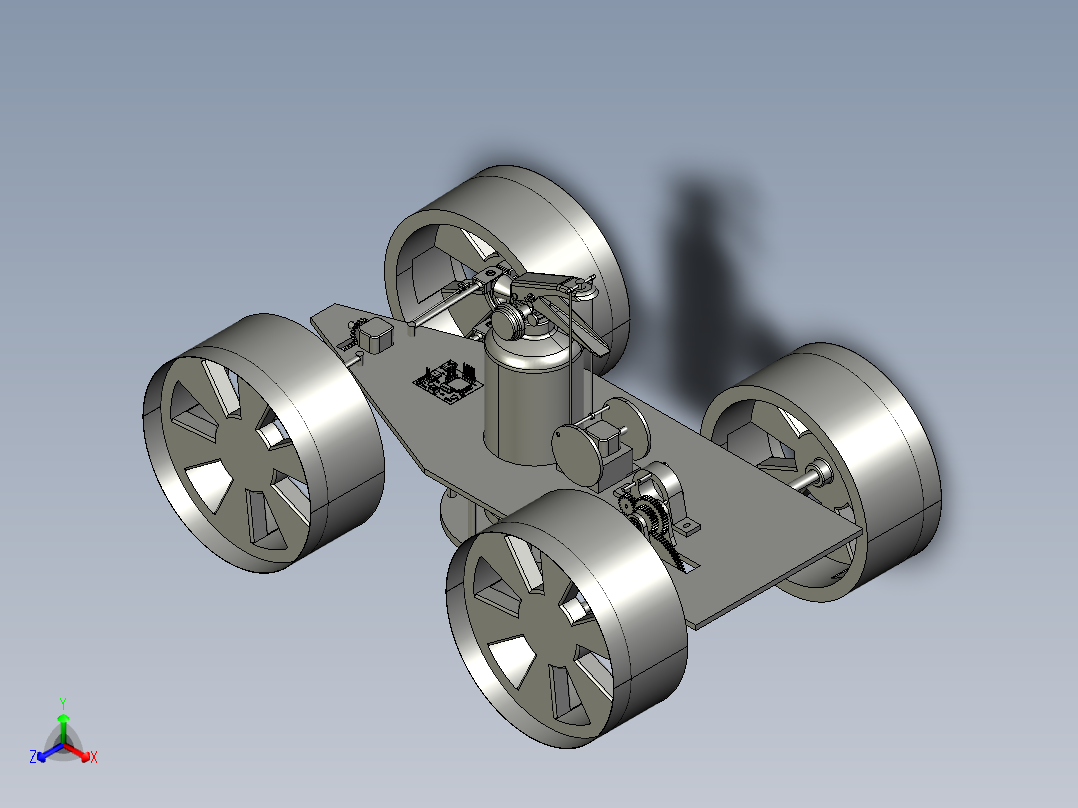 智能灭火小车设计 842437===三维通用格式+截图正等轴测图