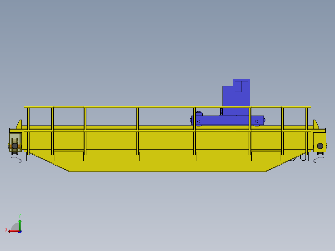 15吨行车后视图