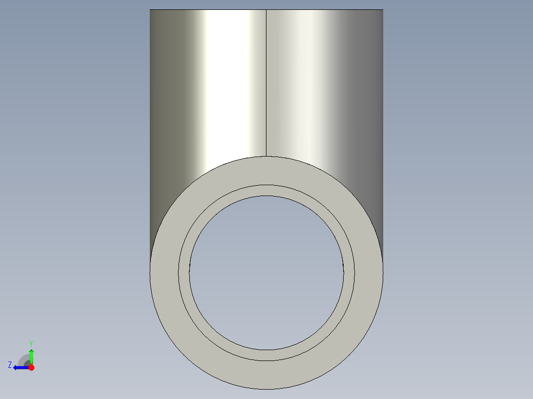 船舶管路系统SeaCor_Tee_SxSxS_37J101007_0.75in右视图