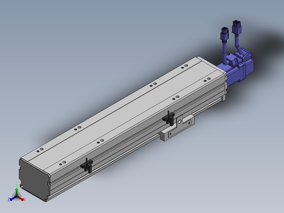 精密模组MY80S-T10-250L-P10B-BC-C4正等轴测图