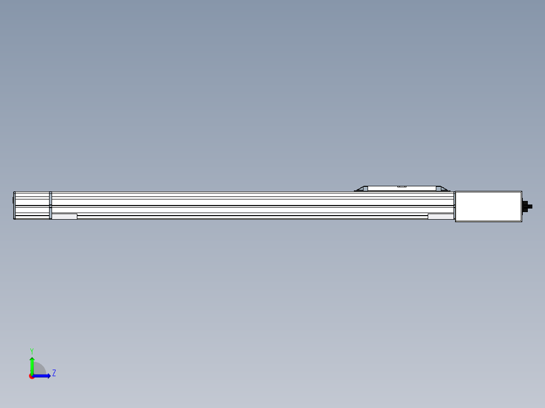 Toyo东佑达直线模组-M65-S-X52-700-L-P40-C4左视图