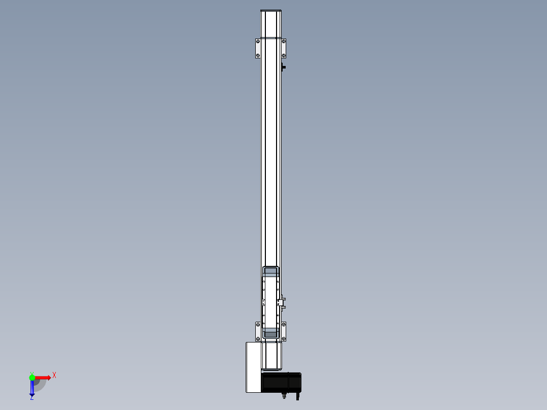 Toyo东佑达直线模组-M65-S-X52-700-L-P40-C4俯视图