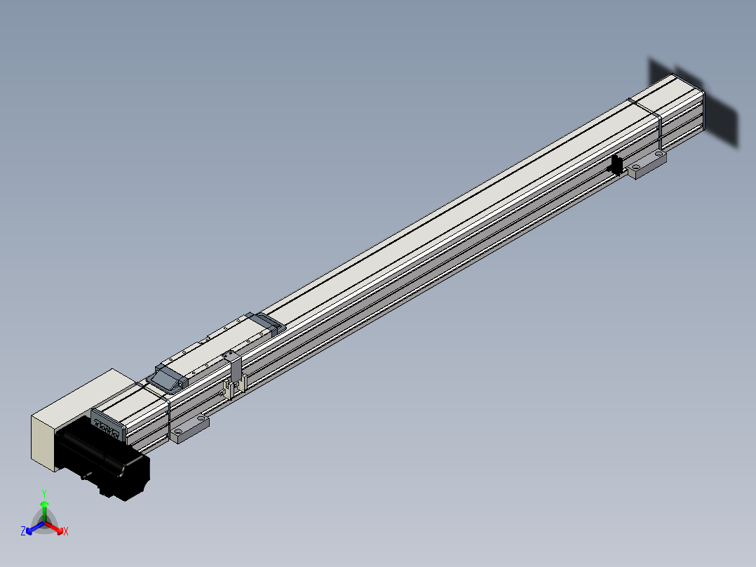 Toyo东佑达直线模组-M65-S-X52-700-L-P40-C4正等轴测图