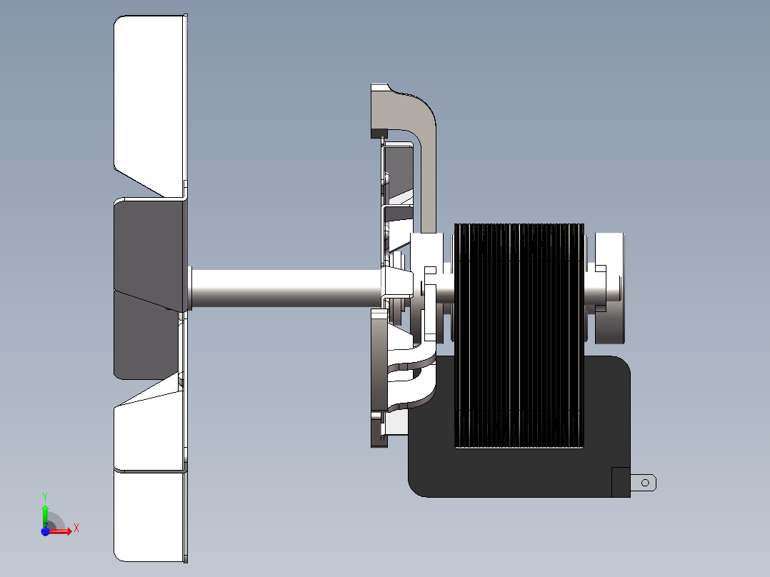耐高温风扇前视图