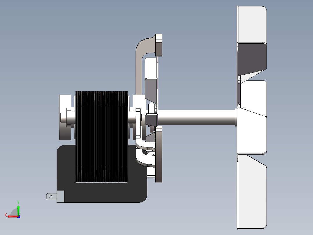 耐高温风扇后视图