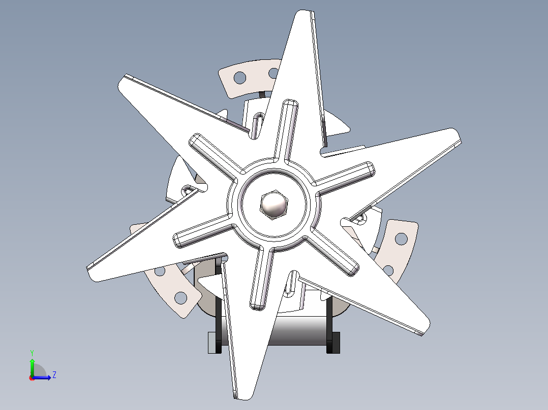 耐高温风扇左视图
