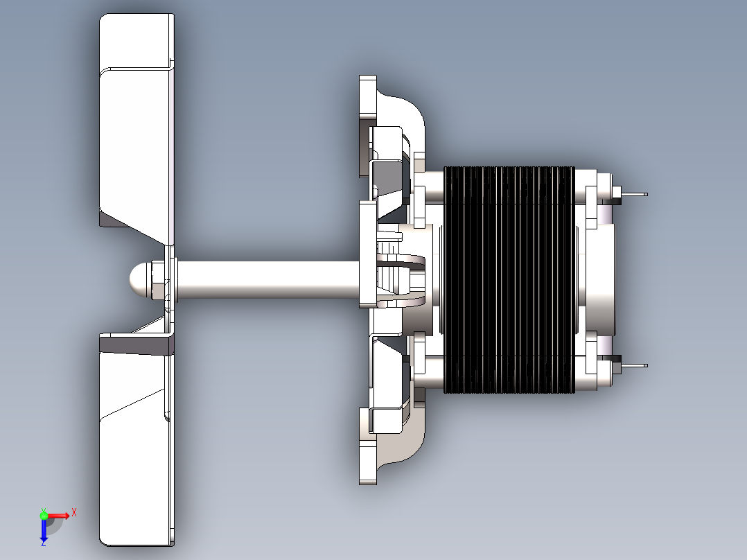 耐高温风扇俯视图