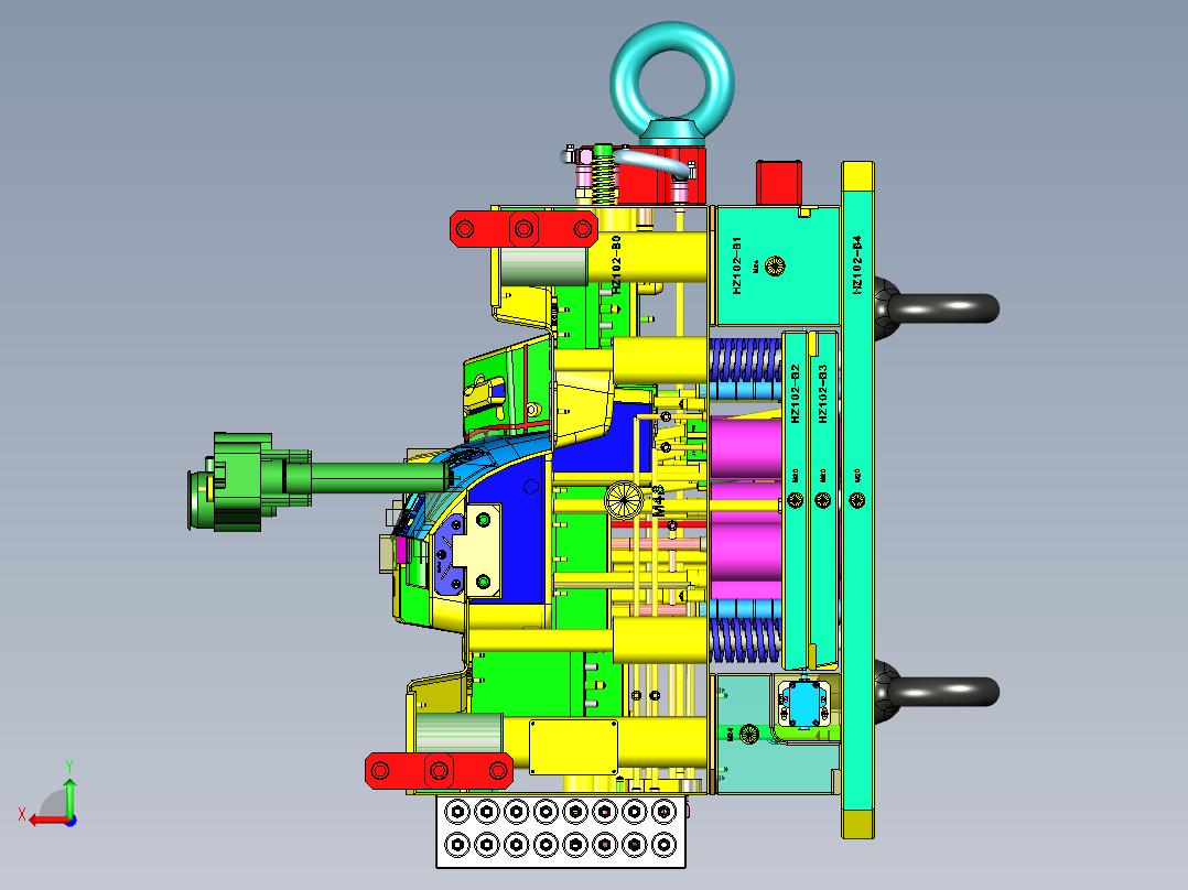 一款经典的汽车车灯配件模具3后视图