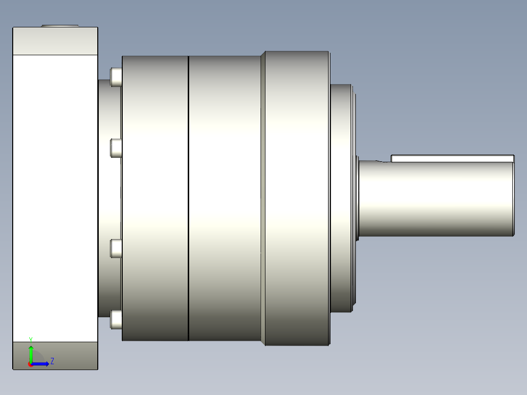 多摩川行星减速机TL-155-L1-35KA35(45度)左视图
