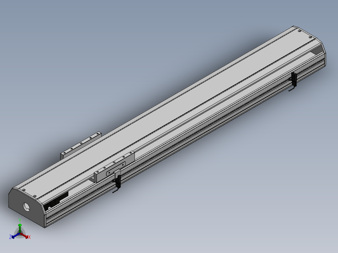 精密模组MY140-T10-650L-M-P40B-C4-C正等轴测图