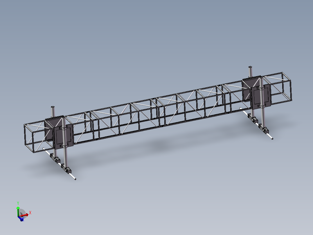 龙门架机构主视图