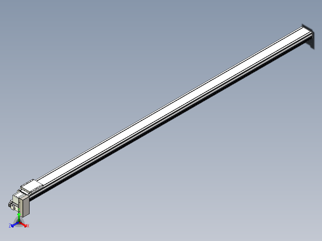 同步带全封闭直线模组TPA-HCB-105D-90-L2600-RP-C-P20-N3正等轴测图