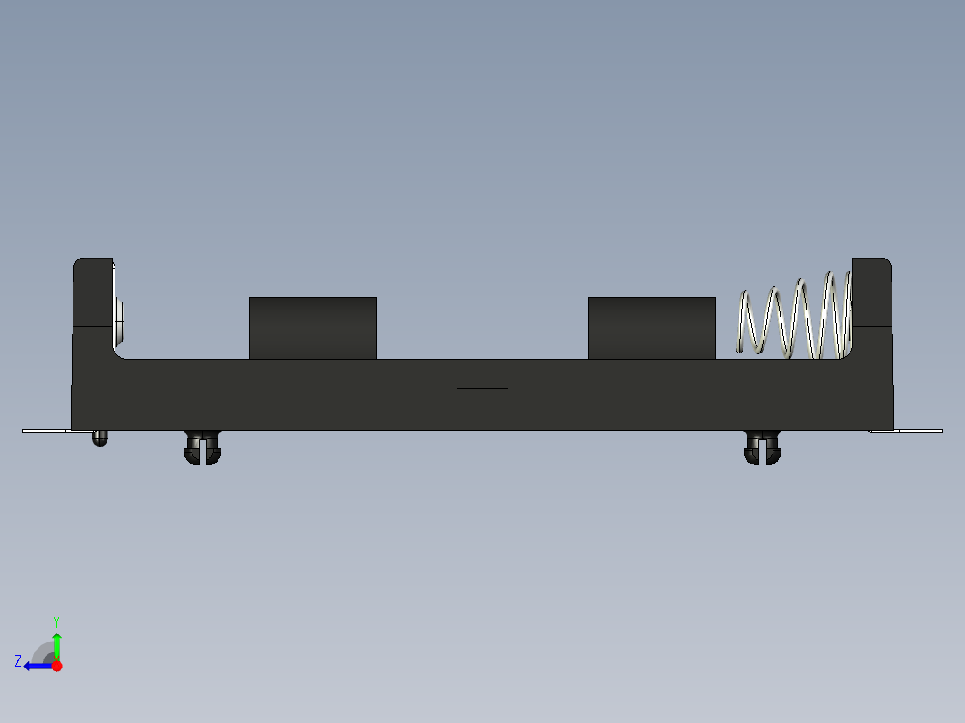 单电池支架SMT右视图