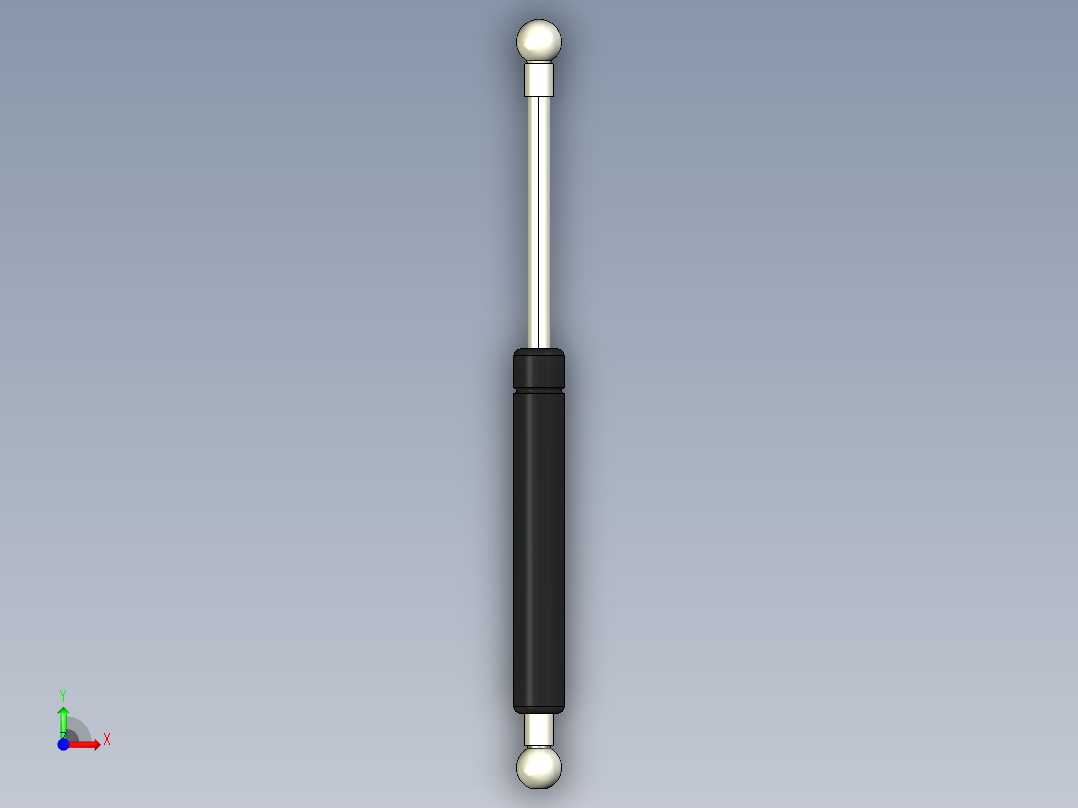 Q气压弹簧B310000043(8KG L260 和尚頭)前视图