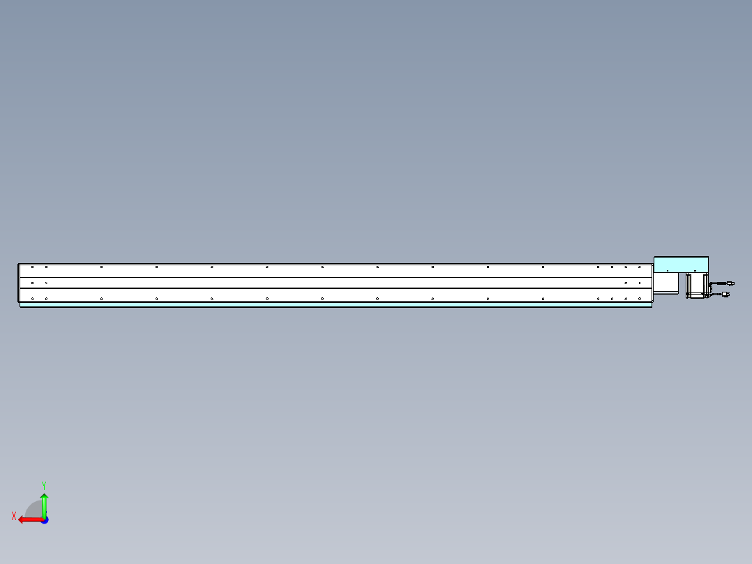 威洛博VBC同步带传动一无尘环境VBC14-L45-S2000-BR-ZP75-C3后视图